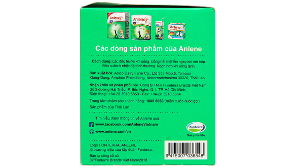Sữa bột pha sẵn Anlene đậm đặc 4x cho người từ 19 tuổi hương socola (125ml)