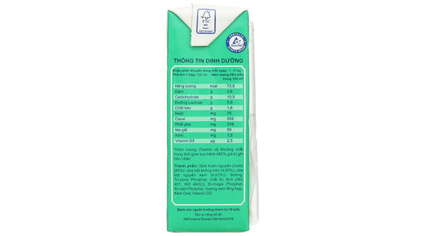 Sữa bột pha sẵn Anlene đậm đặc 4x cho người từ 19 tuổi hương vani (125ml)