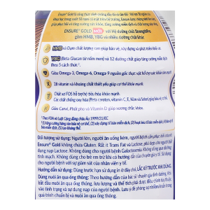 Sữa bột pha sẵn Ensure Gold Strengthpro tăng cường sức khỏe hương vani (237ml)