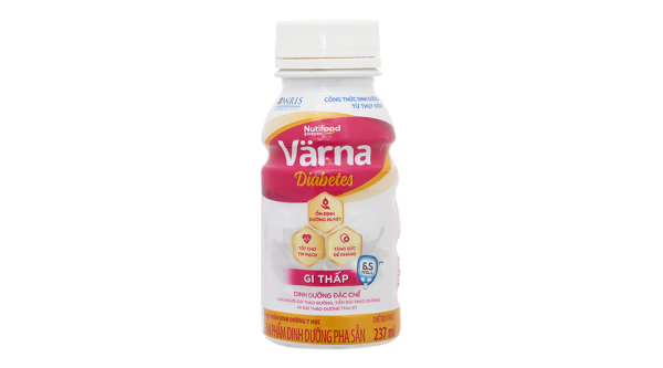 Sữa bột pha sẵn Nutifood Varna Diabetes dành cho người đái tháo đường (237ml)