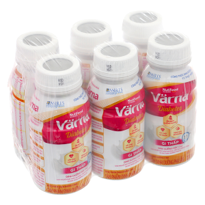 Sữa bột pha sẵn Nutifood Varna Diabetes dành cho người đái tháo đường (6 chai x 237ml)
