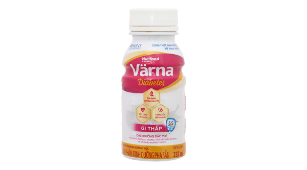 Sữa bột pha sẵn Nutifood Varna Diabetes dành cho người đái tháo đường (6 chai x 237ml)