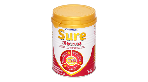 Sữa bột Vinamilk Sure Diecerna bổ sung dinh dưỡng cho người đái tháo đường (400g)