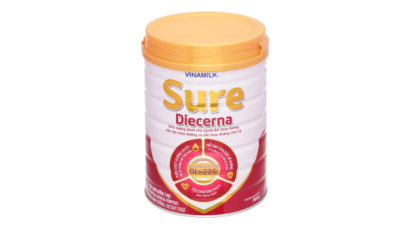 Sữa bột Vinamilk Sure Diecerna bổ sung dinh dưỡng cho người đái tháo đường (900g)