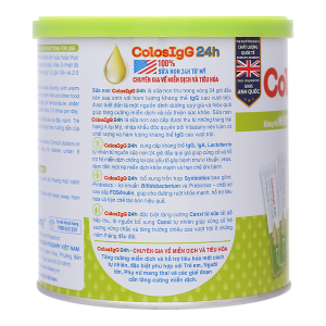 Sữa non ColosIgG 24h giúp tăng cường miễn dịch, hệ tiêu hóa khỏe mạnh (60 gói x 1,5g)