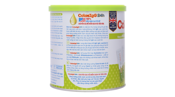 Sữa non ColosIgG 24h giúp tăng cường miễn dịch, hệ tiêu hóa khỏe mạnh (60 gói x 1,5g)
