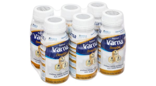 Sữa bột pha sẵn Nutifood Varna Complete giúp bổ sung dinh dưỡng (6 chai x 237ml)