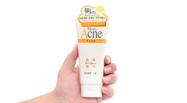Sữa rửa mặt Rosette Men's Acne Foam ngừa mụn cho nam tuýp 120g