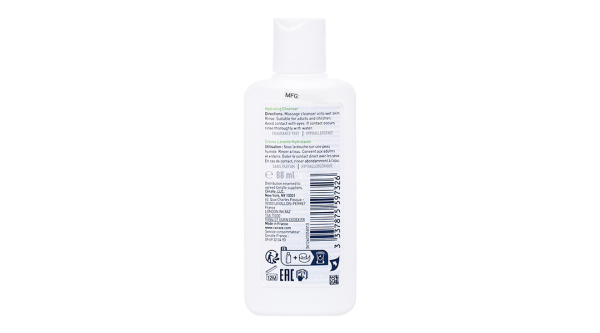 Sữa rửa mặt CeraVe Hydrating Cleanser sạch sâu cho da thường và da khô chai 88ml