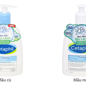 Sữa rửa mặt Cetaphil Hydrating Foaming Cream Cleanser tạo bọt dịu lành chai 473ml