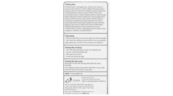 Sữa rửa mặt Decumar Anti-acne Brightening sáng da, mờ thâm tuýp 50g