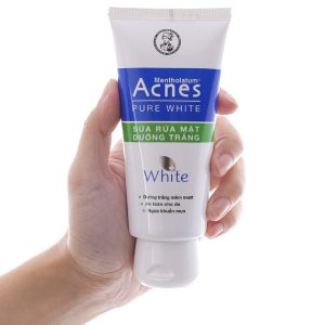 Sữa rửa mặt Acnes Pure White dưỡng da trắng sáng, ngừa mụn tuýp 100g