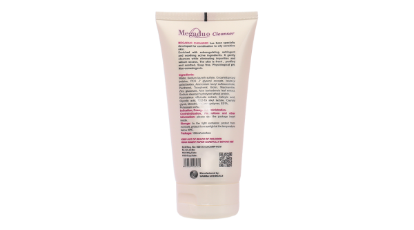 Sữa rửa mặt Megaduo Cleanser làm sạch da giúp da mịn màng, ngừa mụn tuýp 150ml