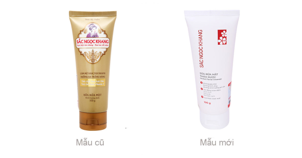 Sữa rửa mặt thảo dược Sắc Ngọc Khang giúp da trắng sáng, mờ sạm nám tuýp 100g
