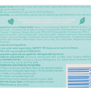 Sữa tắm Johnson's Baby milk & rice nhẹ dịu cho da bé chai 500ml