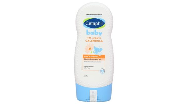 Sữa tắm gội Cetaphil Baby Wash & Shampoo Calendula chăm sóc da cho bé chai 230ml