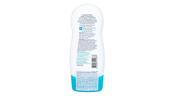 Sữa tắm gội Cetaphil Baby Wash & Shampoo Calendula chăm sóc da cho bé chai 230ml
