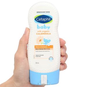 Sữa tắm gội Cetaphil Baby Wash & Shampoo Calendula chăm sóc da cho bé chai 230ml
