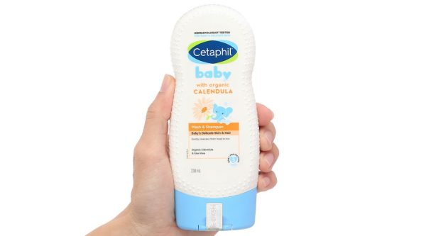 Sữa tắm gội Cetaphil Baby Wash & Shampoo Calendula chăm sóc da cho bé chai 230ml