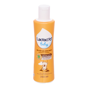Sữa tắm gội Lactacyd Baby Active Play giúp dưỡng ẩm, giảm kích ứng cho da bé chai 250ml