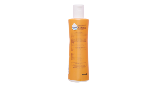 Sữa tắm gội Lactacyd Baby Active Play giúp dưỡng ẩm, giảm kích ứng cho da bé chai 250ml