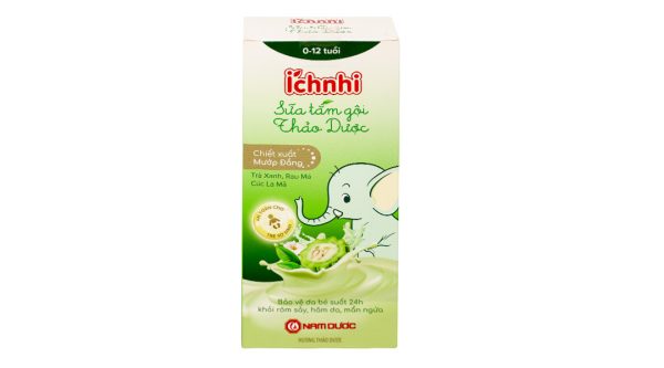 Sữa tắm gội Thảo Dược Ích Nhi giảm hăm da, rôm sảy cho bé chai 200ml
