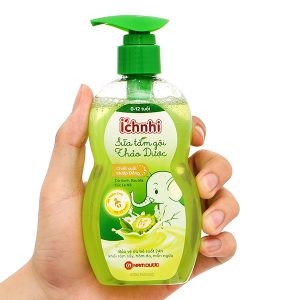 Sữa tắm gội Thảo Dược Ích Nhi giảm hăm da, rôm sảy cho bé chai 200ml