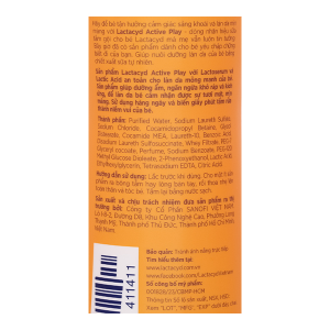 Sữa tắm gội Lactacyd Baby Active Play giúp dưỡng ẩm, giảm kích ứng cho da bé chai 500ml