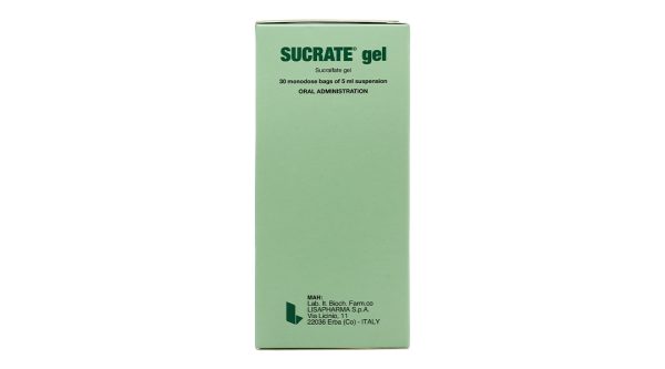 Hỗn dịch uống Sucrate Gel 1g trị viêm loét dạ dày, tá tràng (30 gói x 5ml)
