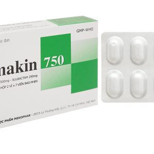 Sumakin 750 trị nhiễm khuẩn do vi khuẩn nhạy cảm (2 vỉ x 7 viên)