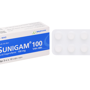 Sunigam 100  giúp giảm đau, kháng viêm (3 vỉ x 10 viên)