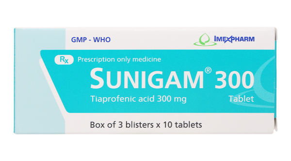 Sunigam 300 giúp giảm đau, kháng viêm (3 vỉ x 10 viên)