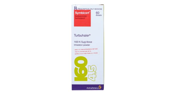 Bột hít phân liều Symbicort Turbuhaler 160/4.5mcg trị hen suyễn ống 60 liều hít