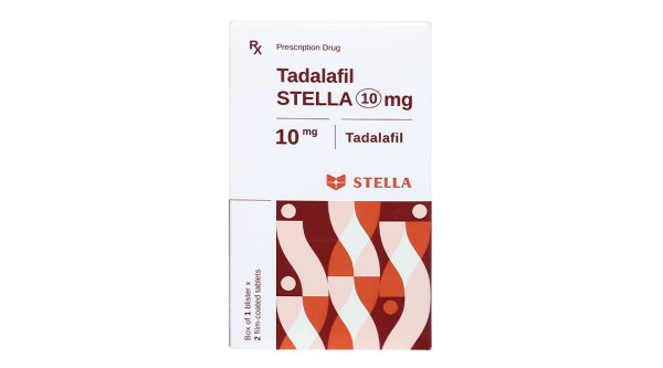 Tadalafil Stella 10mg trị rối loạn cương dương (1 vỉ x 2 viên)