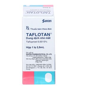 Dung dịch nhỏ mắt Taflotan 0.0015% trị tăng nhãn áp lọ 2.5ml