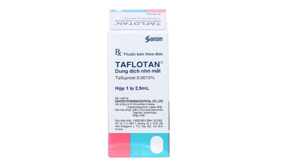 Dung dịch nhỏ mắt Taflotan 0.0015% trị tăng nhãn áp lọ 2.5ml