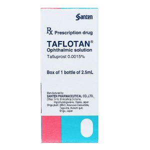 Dung dịch nhỏ mắt Taflotan 0.0015% trị tăng nhãn áp lọ 2.5ml