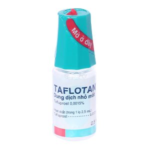 Dung dịch nhỏ mắt Taflotan 0.0015% trị tăng nhãn áp lọ 2.5ml