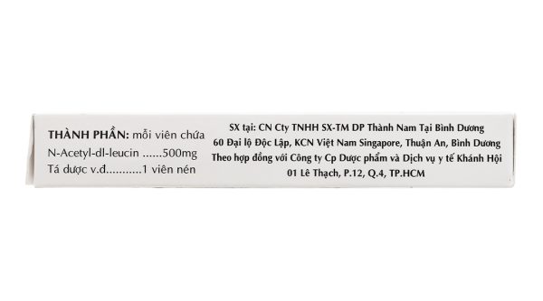 Taginyl 500mg trị triệu chứng các cơn chóng mặt (2 vỉ x 10 viên)