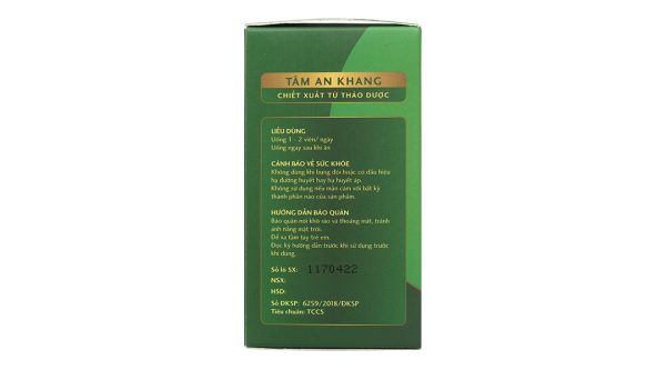 Tâm An Khang bồi bổ sức khỏe, an thần, giúp ngủ ngon hộp 30 viên