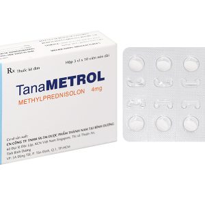 TanaMetrol 4mg hỗ trợ liệu pháp cần chống viêm và giảm miễn dịch (3 vỉ x 10 viên)