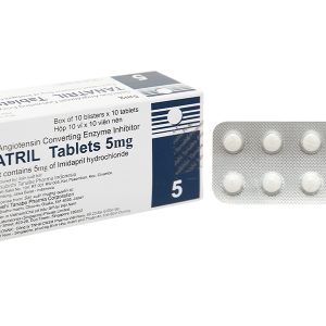 Tanatril Tablets 5mg trị tăng huyết áp (10 vỉ x 10 viên)