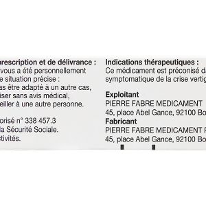 Tanganil 500mg trị chóng mặt (3 vỉ x 10 viên)