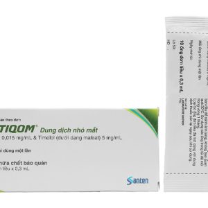 Dung dịch nhỏ mắt Taptiqom trị tăng nhãn áp (30 ống x 0.3ml)