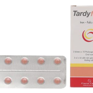 Tardyferon B9 dự phòng thiếu sắt và acid folic (3 vỉ x 10 viên)