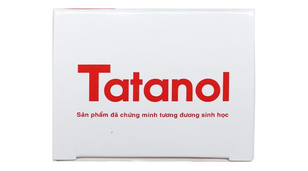 Tatanol 500mg giảm đau, hạ sốt (10 vỉ x 10 viên)
