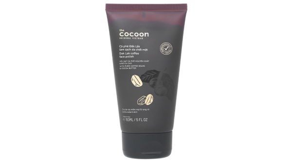 Tẩy tế bào chết Cocoon hạt cà phê Đắk Lắk làm sạch da mặt tuýp 150ml