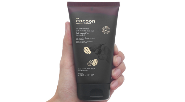 Tẩy tế bào chết Cocoon hạt cà phê Đắk Lắk làm sạch da mặt tuýp 150ml