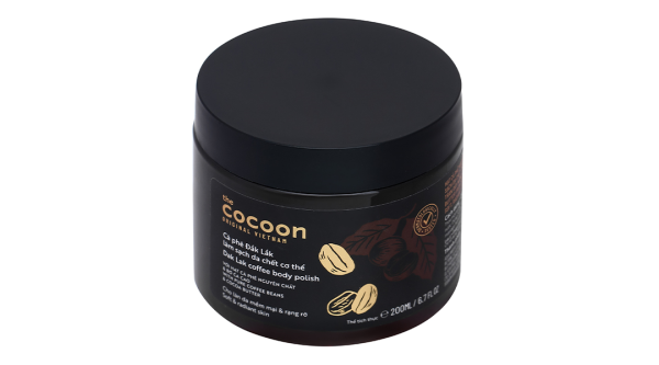 Tẩy tế bào chết Cocoon hạt cà phê làm sạch da chết cơ thể hũ 200ml