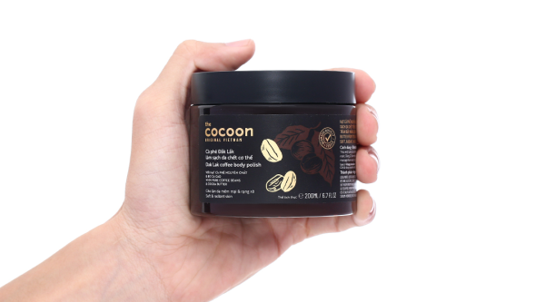 Tẩy tế bào chết Cocoon hạt cà phê làm sạch da chết cơ thể hũ 200ml